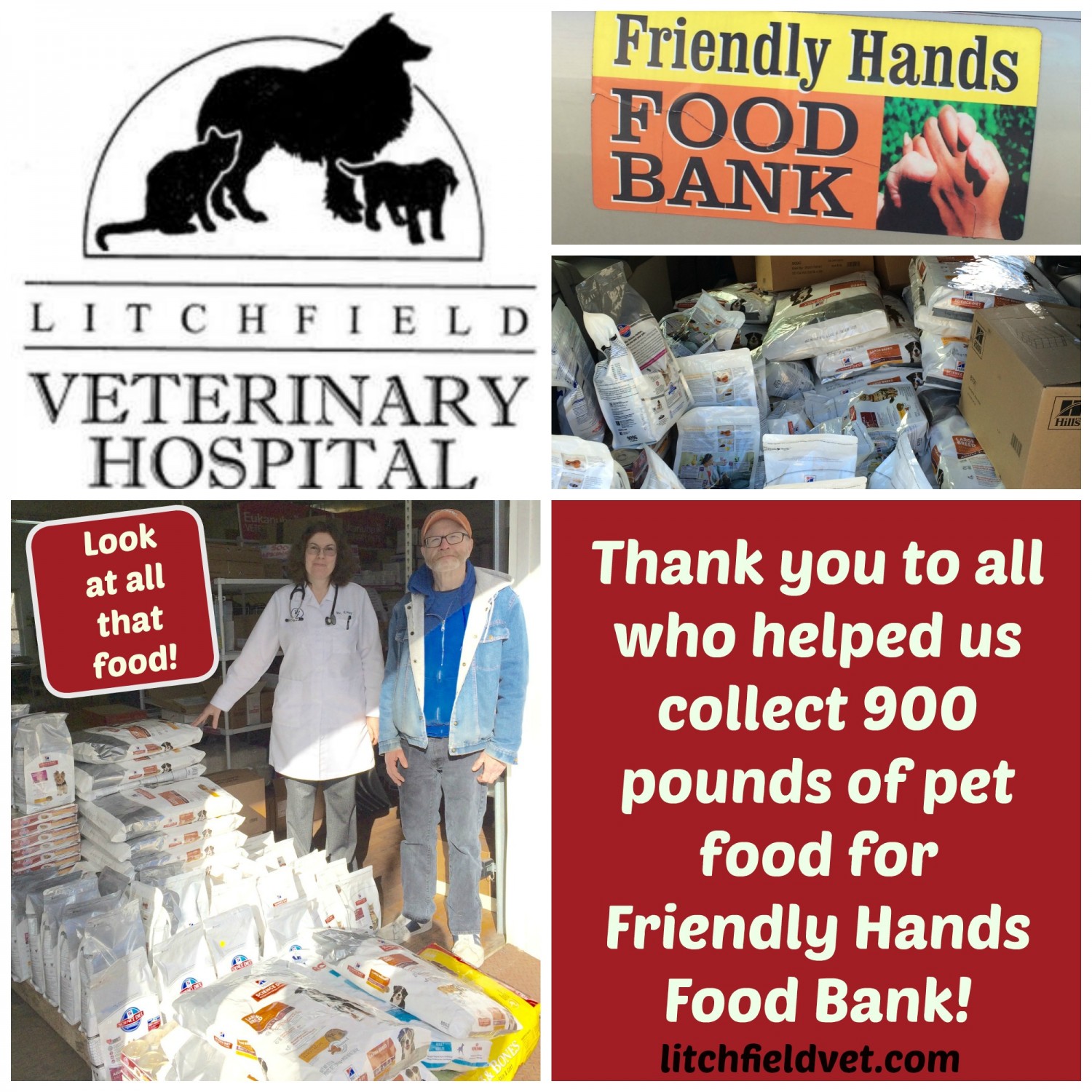 Litchfield Friendly Hands Food Bank collage